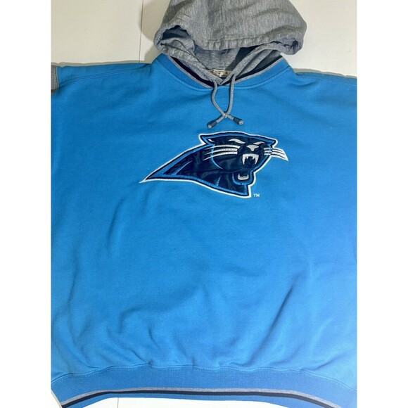Vintage Starter Carolina Panther NFL Hoodie Sweatshirt Embroidered Men XL - Picture 4 of 12